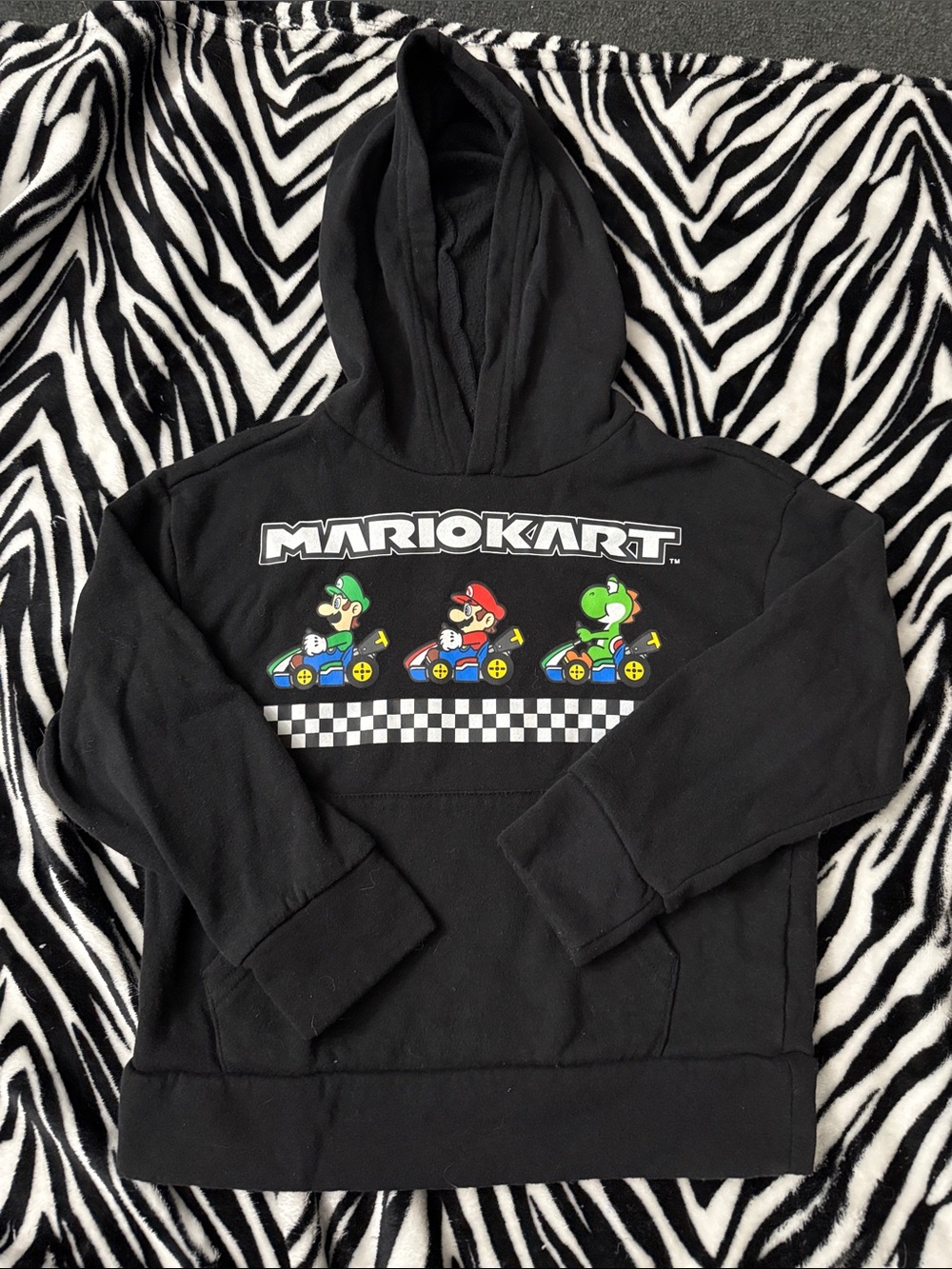 Old Navy Black MarioKart Hoodie